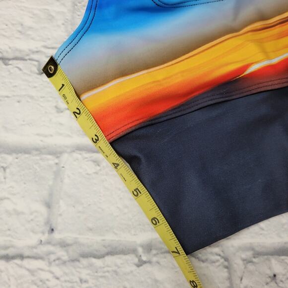 Soulgani Lux Low-Impact Crop Sunrise Print Sports Bra size XS - Picture 11 of 12